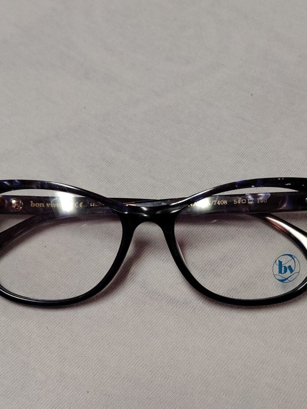 BON VIVANT Nadia 7408 Purple Cat Eye Eyeglasses Frame 54-17-140 New